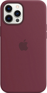 Apple для iPhone 12 Pro Max Silicone Case with MagSafe (сливовый)